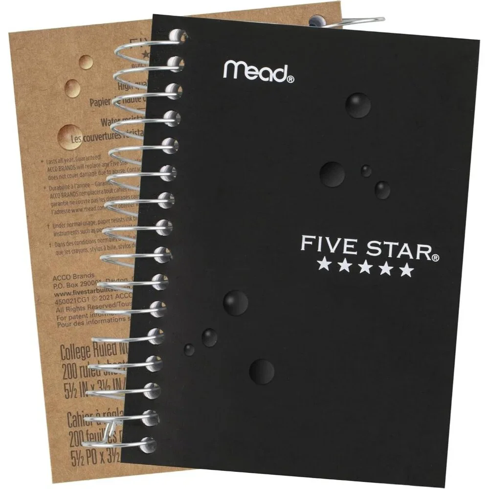 Spiral Notebook, 6 Pack, College Ruled Paper, Fat Lil' Pocket Notebooks, 3-1/2" - Picture 4 of 7